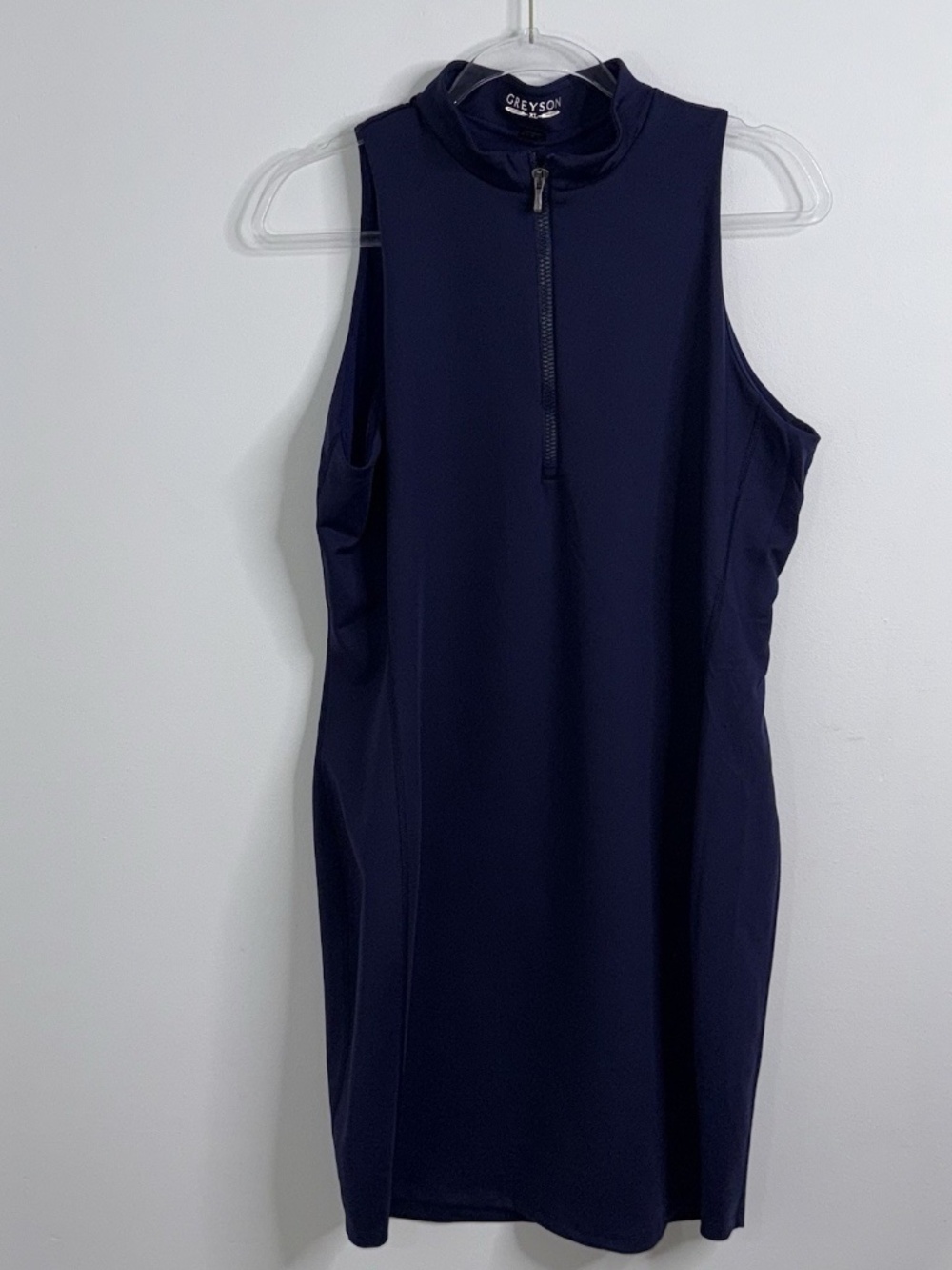 Greyson Women Sleeveless Golf Dress XL Navy Performance Stretch Athletic Casual